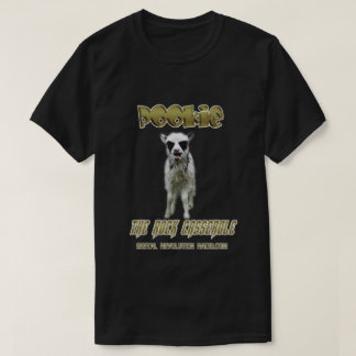 新しい!! Pookieの石のカセロールの黒のTシャツ Tシャツ