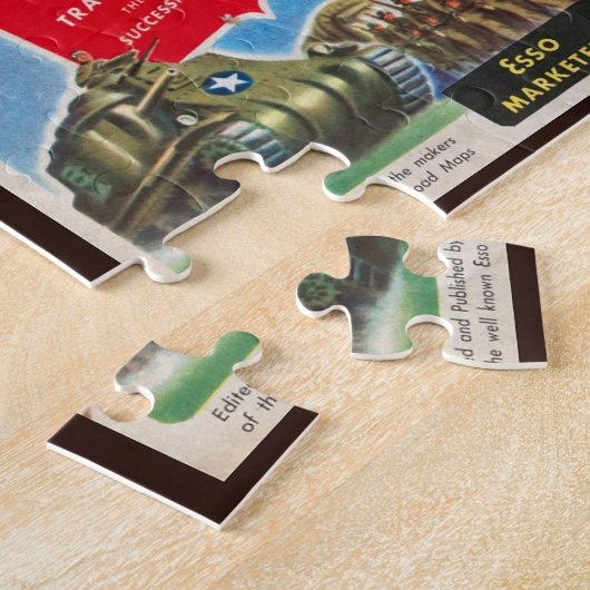 新しい！USA第2次世界大戦ホームフロントヴィンテージジグソーパズル ジグソーパズル (側面)