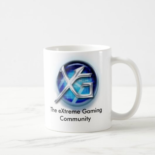 新しい=XG=のロゴ、極度な賭博のコミュニティ コーヒーマグカップ (右)