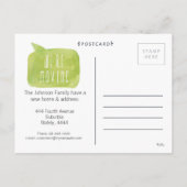 新しいAddress House Homeフォトポストカードを移動する 案内ポストカード (裏面)