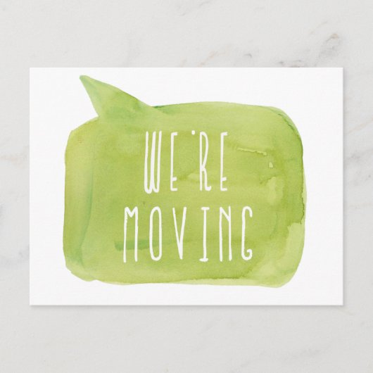 新しいAddress House Homeフォトポストカードを移動する 案内ポストカード (正面)