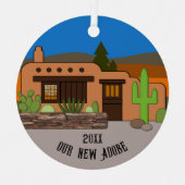 新しいAdobe年のパーソナライズされたオーナメント メタルオーナメント (正面)