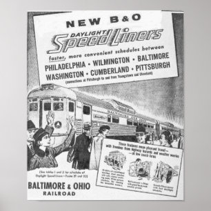 新しいB&O Buddは日光のSpeedlinersポスターを造りました ポスター