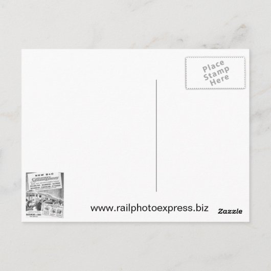 新しいB&O Buddは日光Speedlinersを造りました ポストカード (裏面)