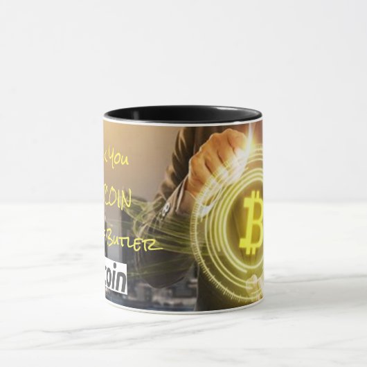新しいBitcoinロゴ マグカップ (中央)