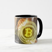 新しいBitcoinロゴ マグカップ (正面右)