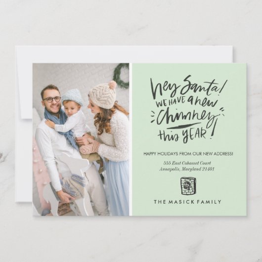 新しいChimneyホリデーフォトカード シーズンカード (正面)