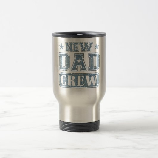 新しいDad Crew Denimテクスチャ トラベルマグ (中央)