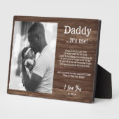 新しいDaddy fromベビーバンプ詩メッセージウッド フォトプラーク (側面)