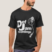 新しいDEFの込み合いの録音のロゴのクラシックの叩く音のヒップホップ私 Tシャツ (正面)