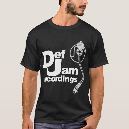 新しいDEFの込み合いの録音のロゴのクラシックの叩く音のヒップホップ私 Tシャツ (正面)