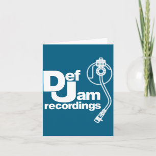 新しいDef Jam Recordingsロゴ クリック ラップ ヒップホップ ミー カード