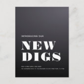 新しいDIGSシンプルモダンミニマルの発表 案内ポストカード (正面)