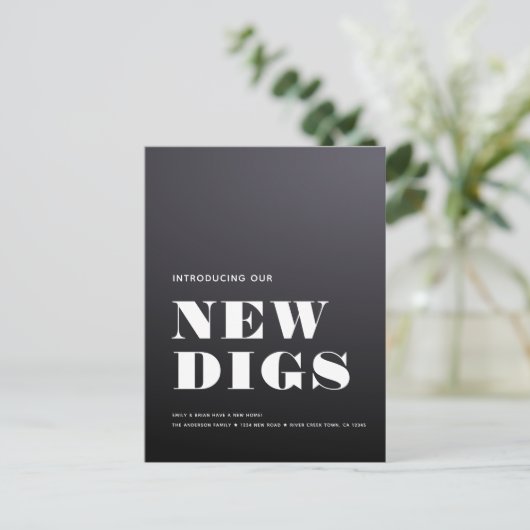 新しいDIGSシンプルモダンミニマルの発表 案内ポストカード (スタンド正面)