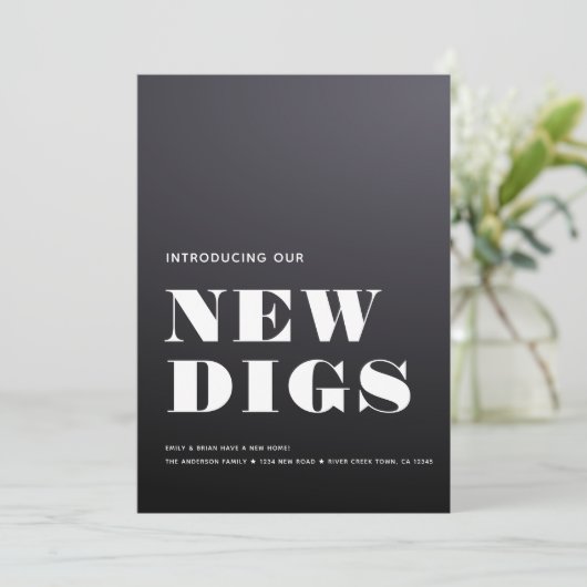 新しいDIGSシンプルモダンミニマルの発表 案内状 (スタンド正面)