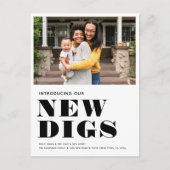 新しいDIGSシンプル写真モダン移ミニマル動 案内ポストカード (正面)