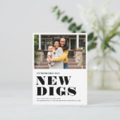 新しいDIGSシンプル写真モダン移ミニマル動 案内ポストカード (スタンド正面)