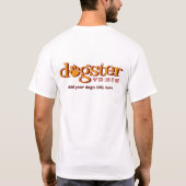 新しいDogsterの写真のワイシャツ- URLの背部 Tシャツ (裏面)
