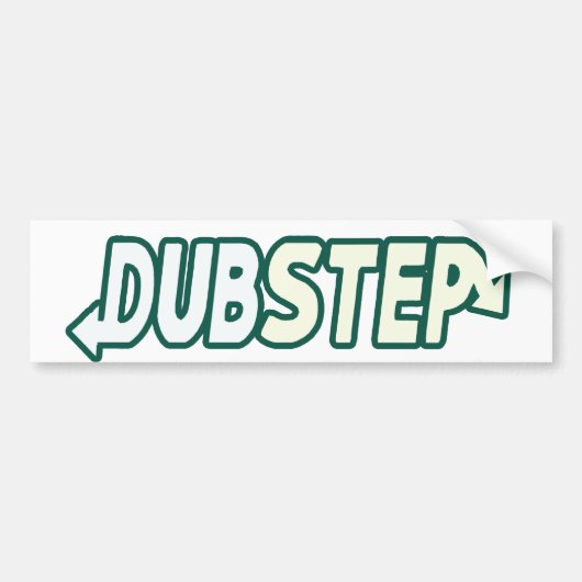 新しいDUBSTEPのビート バンパーステッカー (正面)