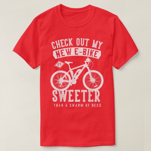 新しいeBikeをチェック！群れより甘い Tシャツ (デザイン正面)