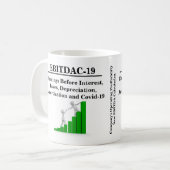 新しいEBITDAビジネス運営計算の財務 コーヒーマグカップ (正面左)