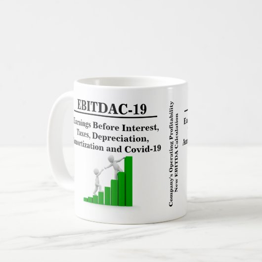 新しいEBITDAビジネス運営計算の財務 コーヒーマグカップ (正面左)