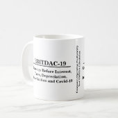 新しいEBITDAビジネス運営計算の財務 コーヒーマグカップ (正面左)