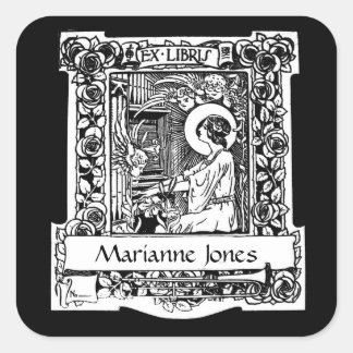 新しいEx-Libris蔵書票 スクエアシール