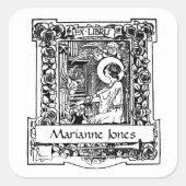 新しいEx-Libris蔵書票 スクエアシール (正面)