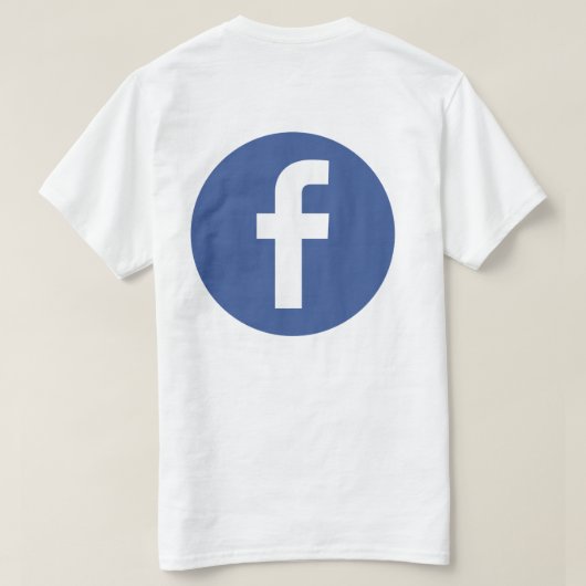 新しいFacebook Tシャツ (デザイン裏面)