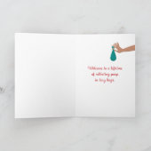 新しいFurbaby Dogおめでとうグリーティングカード カード (内部)