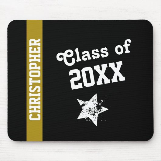 新しいGRADクラスの任意の年の金ゴールドG19 マウスパッド (正面)