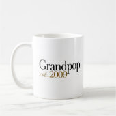 新しいGrandpop米国東部標準時刻2009年 コーヒーマグカップ (左)