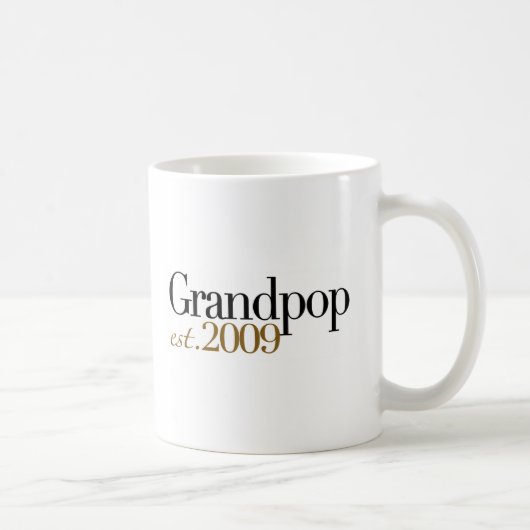 新しいGrandpop米国東部標準時刻2009年 コーヒーマグカップ (右)