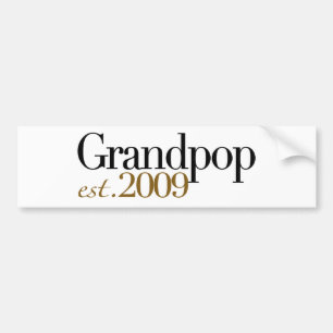 新しいGrandpop米国東部標準時刻2009年 バンパーステッカー
