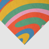 新しいGrooveレトロトリップ（幻覚体験）のようなカラフル抽象芸術 薄葉紙 (詳細)