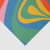 新しいGrooveレトロトリップ(幻覚体験)のようなカラフル抽象芸術 薄葉紙 (詳細)