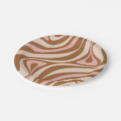 新しいGrooveレトロトリップ（幻覚体験）のような抽象芸術 ペーパープレート (アングル)