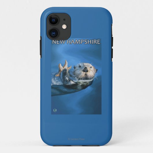 新しいHampshireSeaのカワウソ場面 Case-Mate iPhoneケース (裏面)