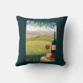 新しいHampshireWineの国場面 クッション (裏面)