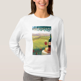 新しいHampshireWineの国場面 Tシャツ