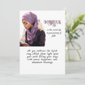 新しいHijabiグリーティングカードマブローク シーズンカード (スタンド正面)