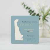 新しいHome Delaware Moving Announcementポストカード (スタンド正面)