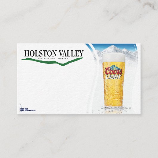 新しいHvdcビール名刺 名刺 (正面)