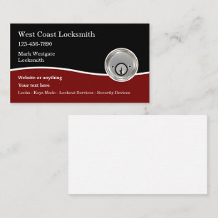 新しいLocksmith Deadboltグラフィック 名刺
