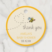 新しいMama-to-beeシャワーテーマ フェイバータグ (正面)