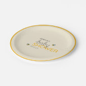 新しいMama-to-beeシャワーテーマ ペーパープレート (アングル)