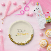 新しいMama-to-beeシャワー招待状 ペーパープレート (パーティー)
