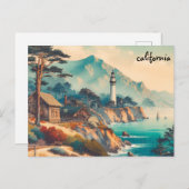新しいmap californiaマス郵便はがき ポストカード (正面/裏面)