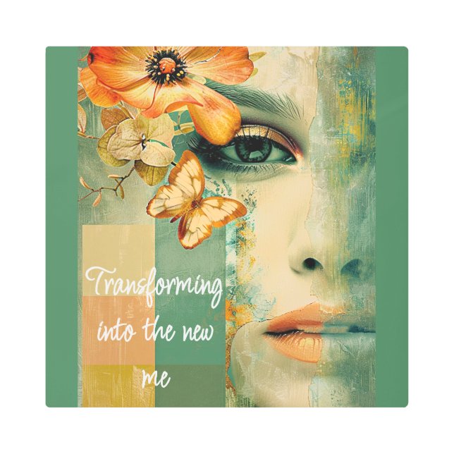 新しいMe Metal Wall Artに変身 メタルプリント (正面)